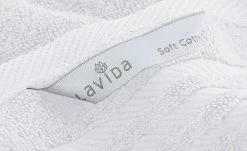 LAVIDA Duschtuch Soft Cotton | Weiß Duschtuch - 70x140 cm, Duschtuch - 70x140 cm -Badtextilien und Zubehör Verkäufe 10826396 3 201909052234