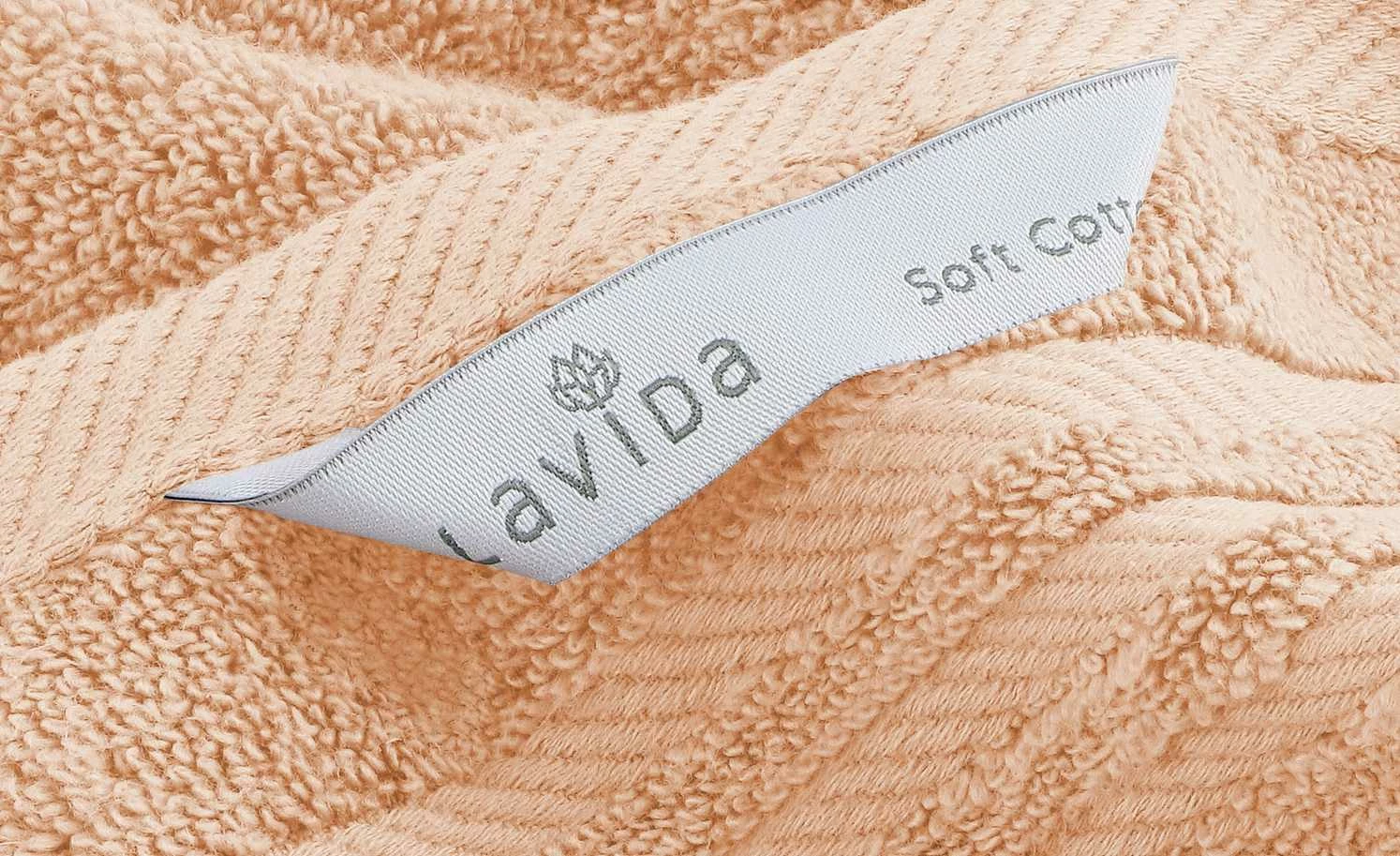 LAVIDA Gästetuch Soft Cotton | Lachs (Hellorange) Gästehandtuch - 30x50 cm, Gästehandtuch - 30x50 cm 5 LAVIDA Gästetuch Soft Cotton | Lachs (Hellorange) Gästehandtuch - 30x50 cm, Gästehandtuch - 30x50 cm – Bild 3