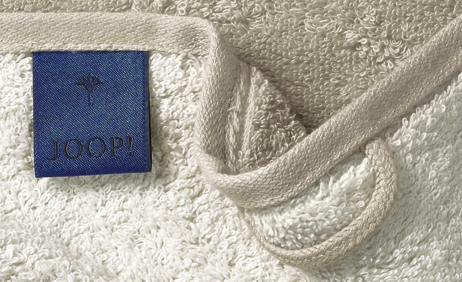 JOOP! Gästehandtuch JOOP 1600 Classic Doubleface | Sand / Creme 4 JOOP! Gästehandtuch JOOP 1600 Classic Doubleface | Sand / Creme – Bild 2
