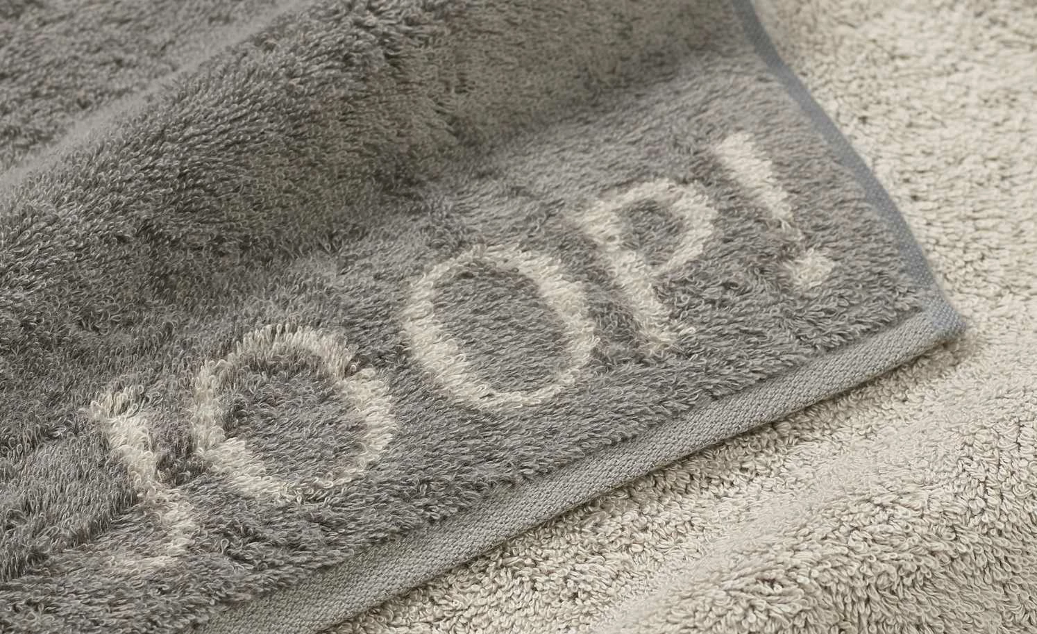 JOOP! Handtuch JOOP 1600 Classic Doubleface | Graphitgrau / Sand 4 JOOP! Handtuch JOOP 1600 Classic Doubleface | Graphitgrau / Sand – Bild 2