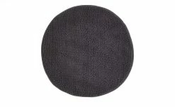 HOME STORY Badematte Happy | Anthrazit rund