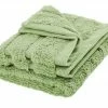 HOME STORY Gästetuch Das neue Kuschel Wuschel | Grün Gästehandtuch - 30x50 cm, Gästehandtuch - 30x50 cm