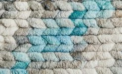 HOME STORY Badteppich Rapunzel | 50|cm Weiß / Grau / Türkis -Badtextilien und Zubehör Verkäufe 11827235 2 201906132239