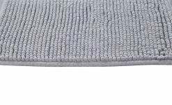 HOME STORY Badematte Happy | Hellgrau rechteckig (40 x 60 cm) -Badtextilien und Zubehör Verkäufe 11827237 2 202001100030