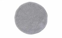 HOME STORY Badematte Happy | Hellgrau rund