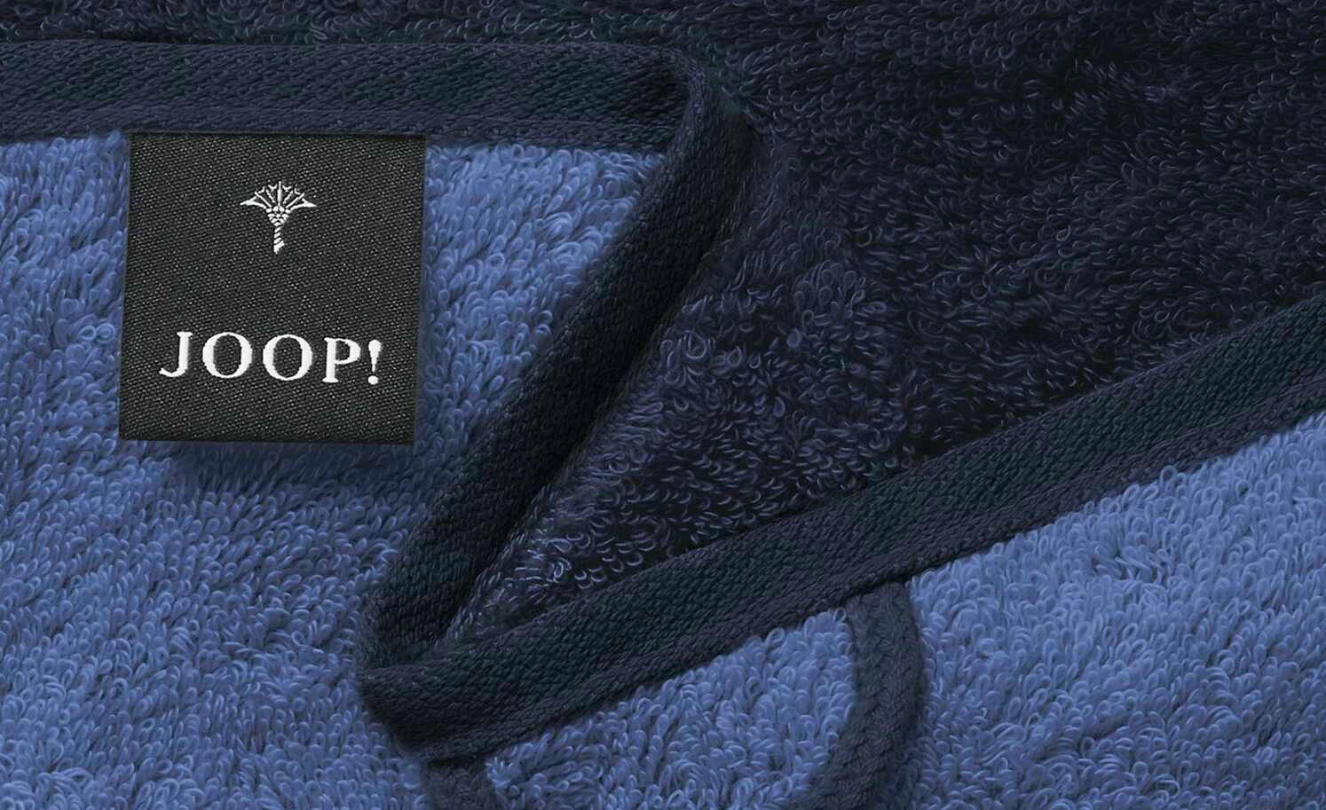 JOOP! Handtuch JOOP 1600 Classic Doubleface | Marineblau / Blau 4 JOOP! Handtuch JOOP 1600 Classic Doubleface | Marineblau / Blau – Bild 2