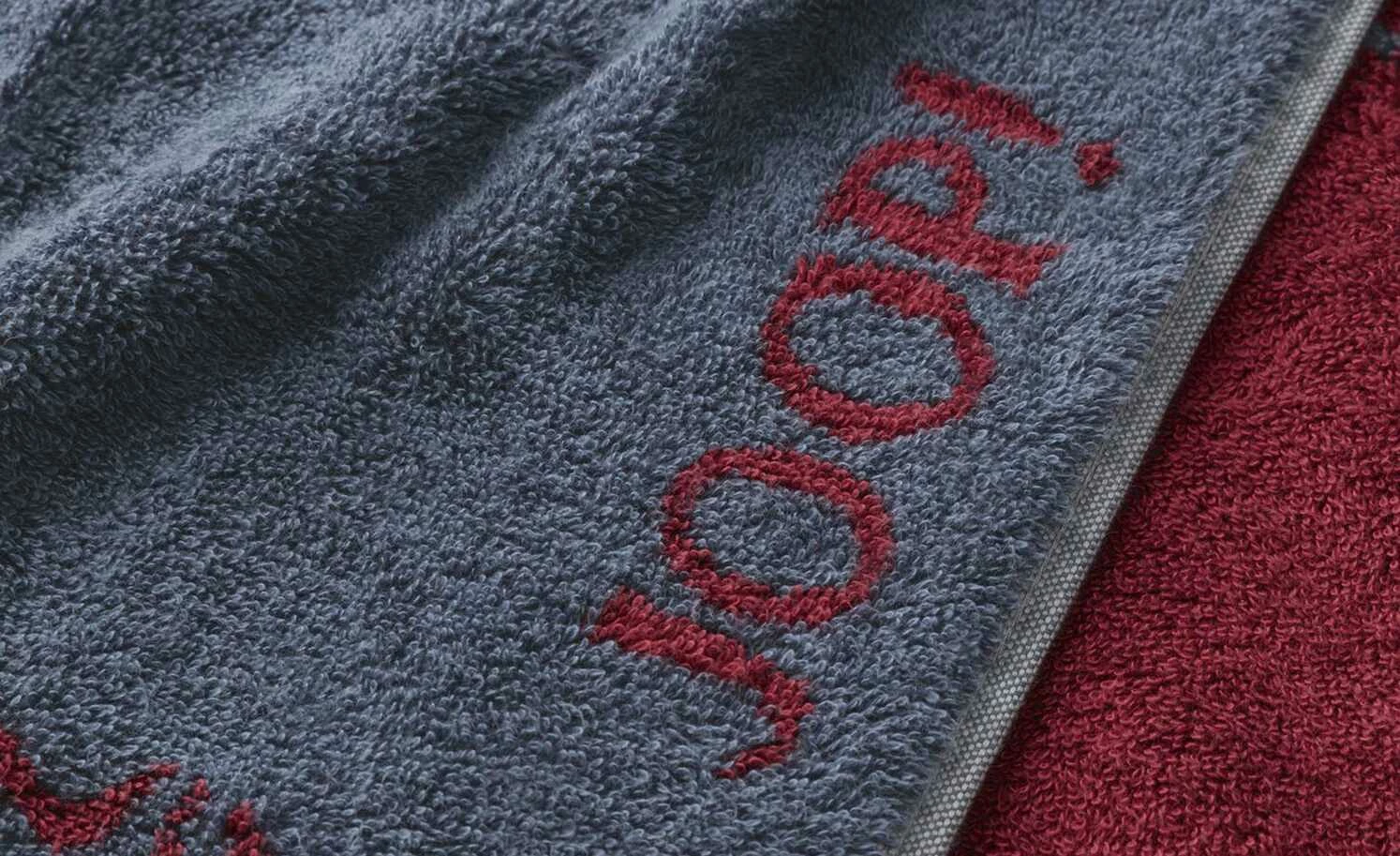 JOOP! Duschtuch JOOP! Infinity Cornflower Zoom | Denim (Grau-Blau) / Rot 6 JOOP! Duschtuch JOOP! Infinity Cornflower Zoom | Denim (Grau-Blau) / Rot – Bild 4