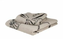 JOOP! Duschtuch JOOP! Infinity Cornflower Zoom | Beige / Grau