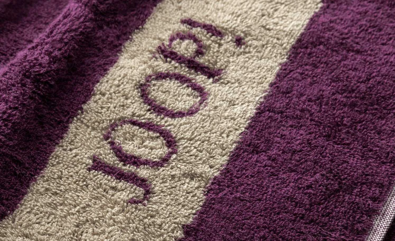 JOOP! Handtuch JOOP! Infinity Doubleface | Lila / Beige 6 JOOP! Handtuch JOOP! Infinity Doubleface | Lila / Beige – Bild 4