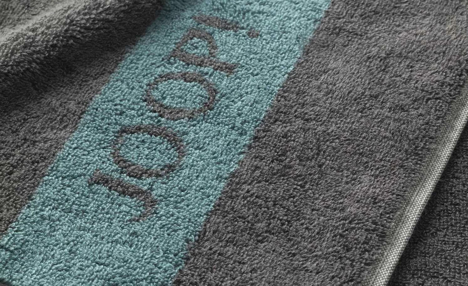 JOOP! Seiftuch JOOP! Infinity Doubleface | Grau / Petrol 5 JOOP! Seiftuch JOOP! Infinity Doubleface | Grau / Petrol – Bild 3