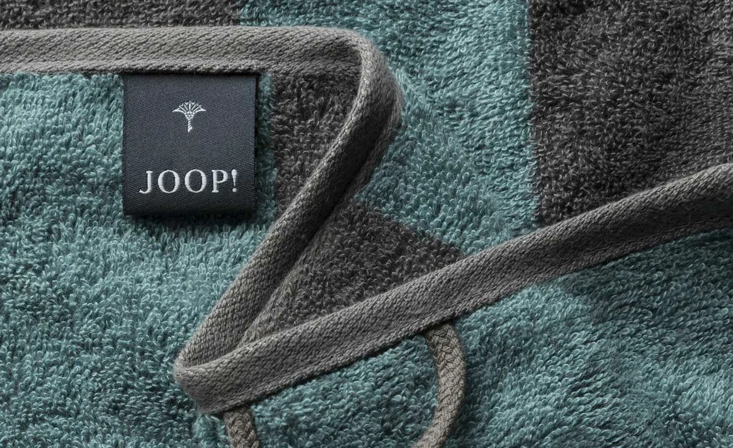 JOOP! Seiftuch JOOP! Infinity Doubleface | Grau / Petrol 6 JOOP! Seiftuch JOOP! Infinity Doubleface | Grau / Petrol – Bild 4