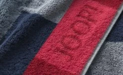 JOOP! Duschtuch JOOP! Infinity Mosaic | Grau-Blau / Grau / Rot -Badtextilien und Zubehör Verkäufe 11827763 3 202102032234