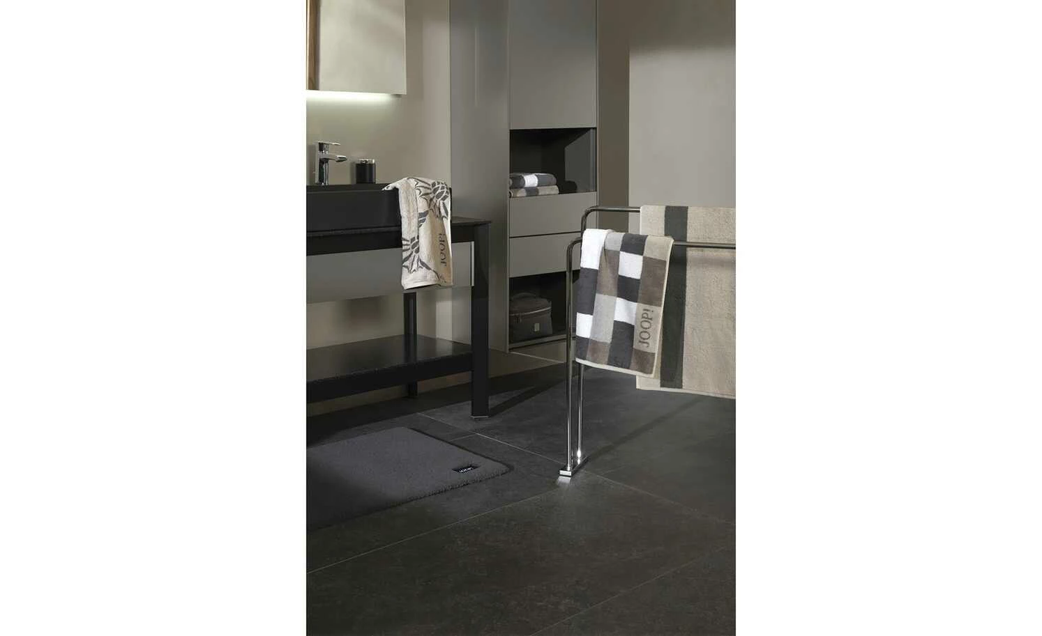 JOOP! Duschtuch JOOP! Infinity Mosaic | Beige / Grau / Weiß 5 JOOP! Duschtuch JOOP! Infinity Mosaic | Beige / Grau / Weiß – Bild 3