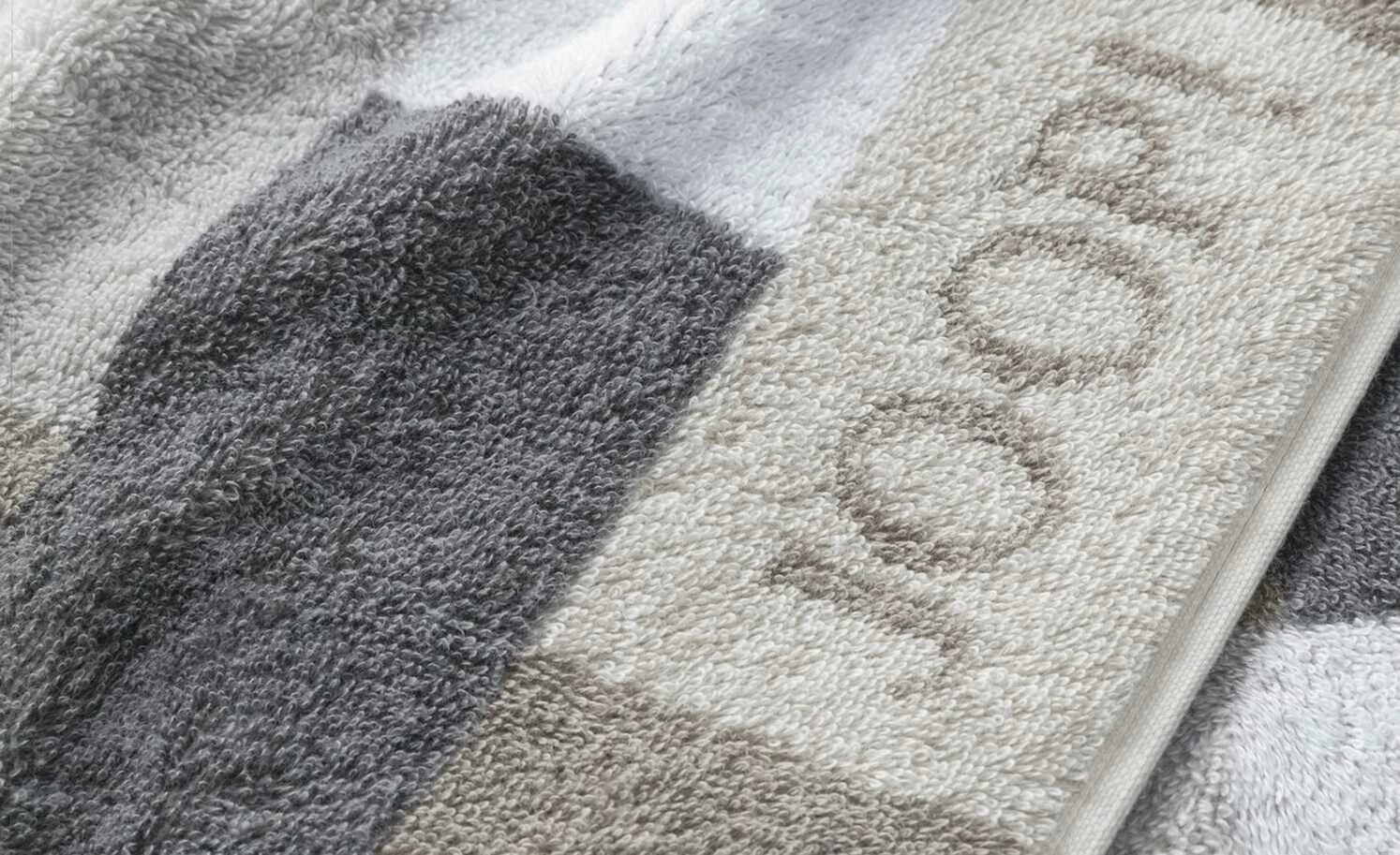 JOOP! Duschtuch JOOP! Infinity Mosaic | Beige / Grau / Weiß 7 JOOP! Duschtuch JOOP! Infinity Mosaic | Beige / Grau / Weiß – Bild 5