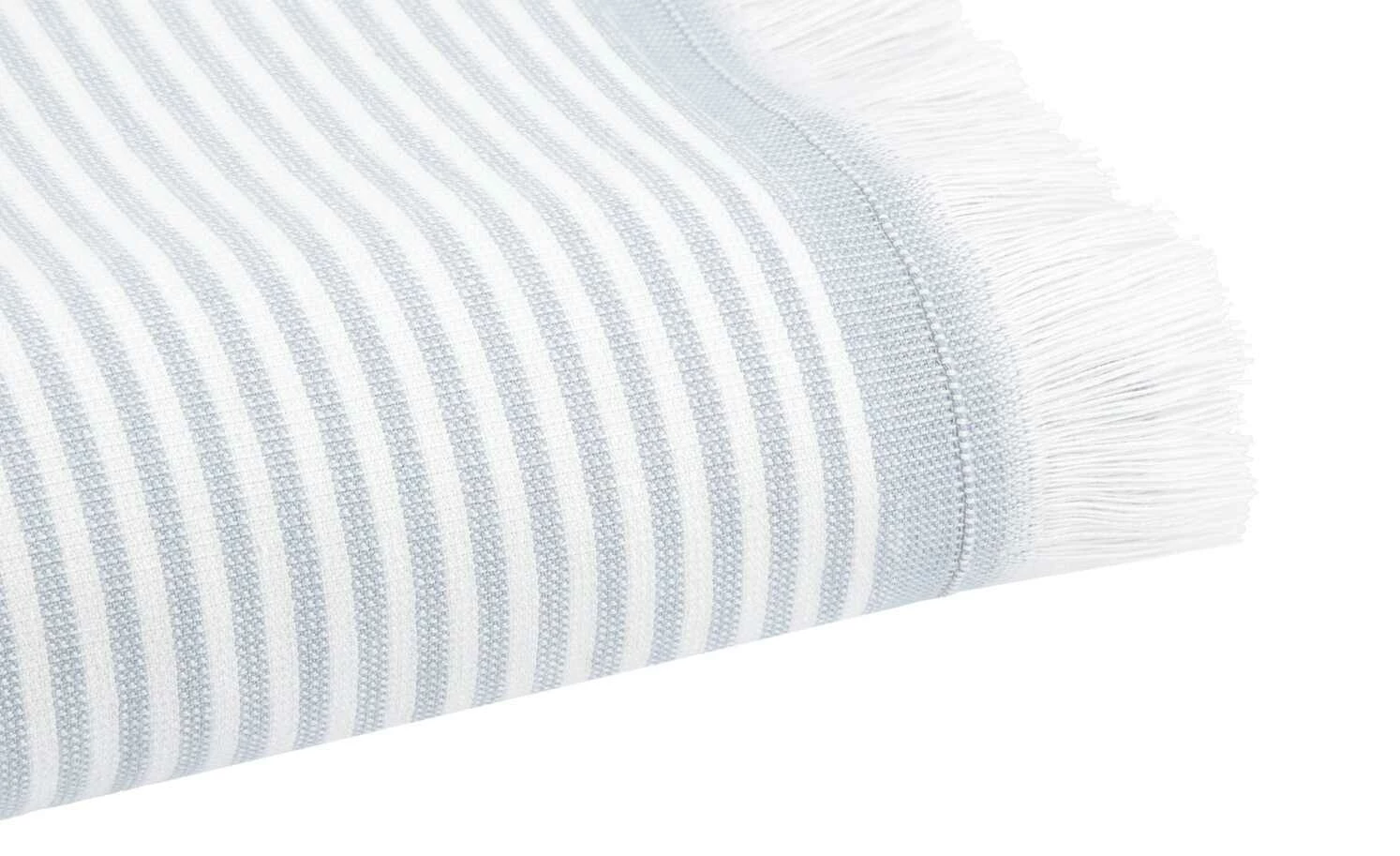 Strandtuch | Weiß / Hellblau 5 Strandtuch | Weiß / Hellblau – Bild 3