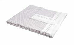 Strandtuch | Weiß / Mauve